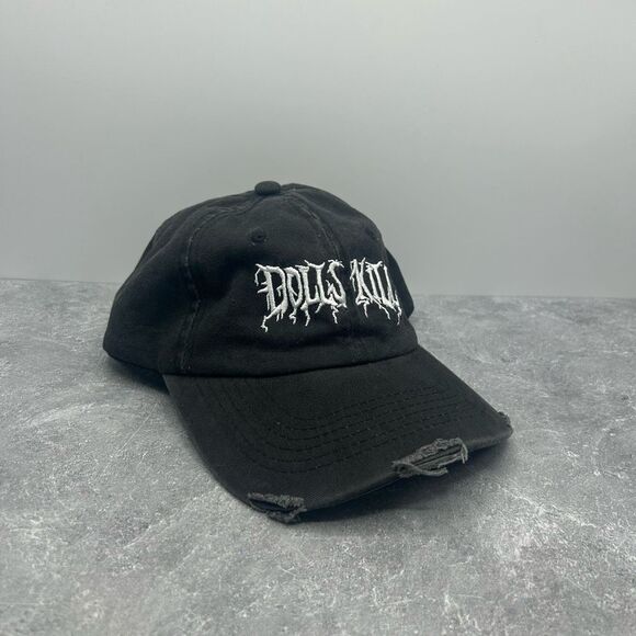 NWT Dolls Kill Distressed Vintage Baseball Adjustable Trucker Hat - Picture 1 of 14